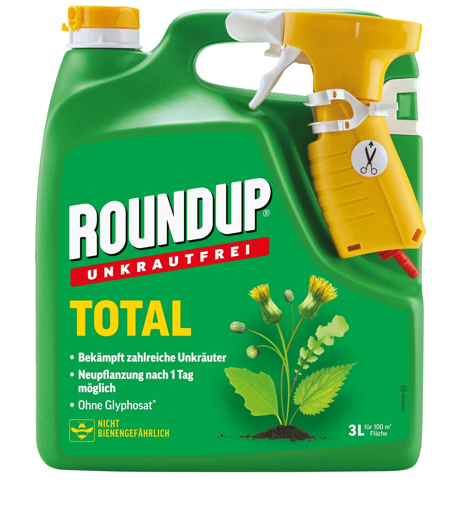 Désherbant ROUNDUP TOTAL en flacon pulvérisateur de 3L