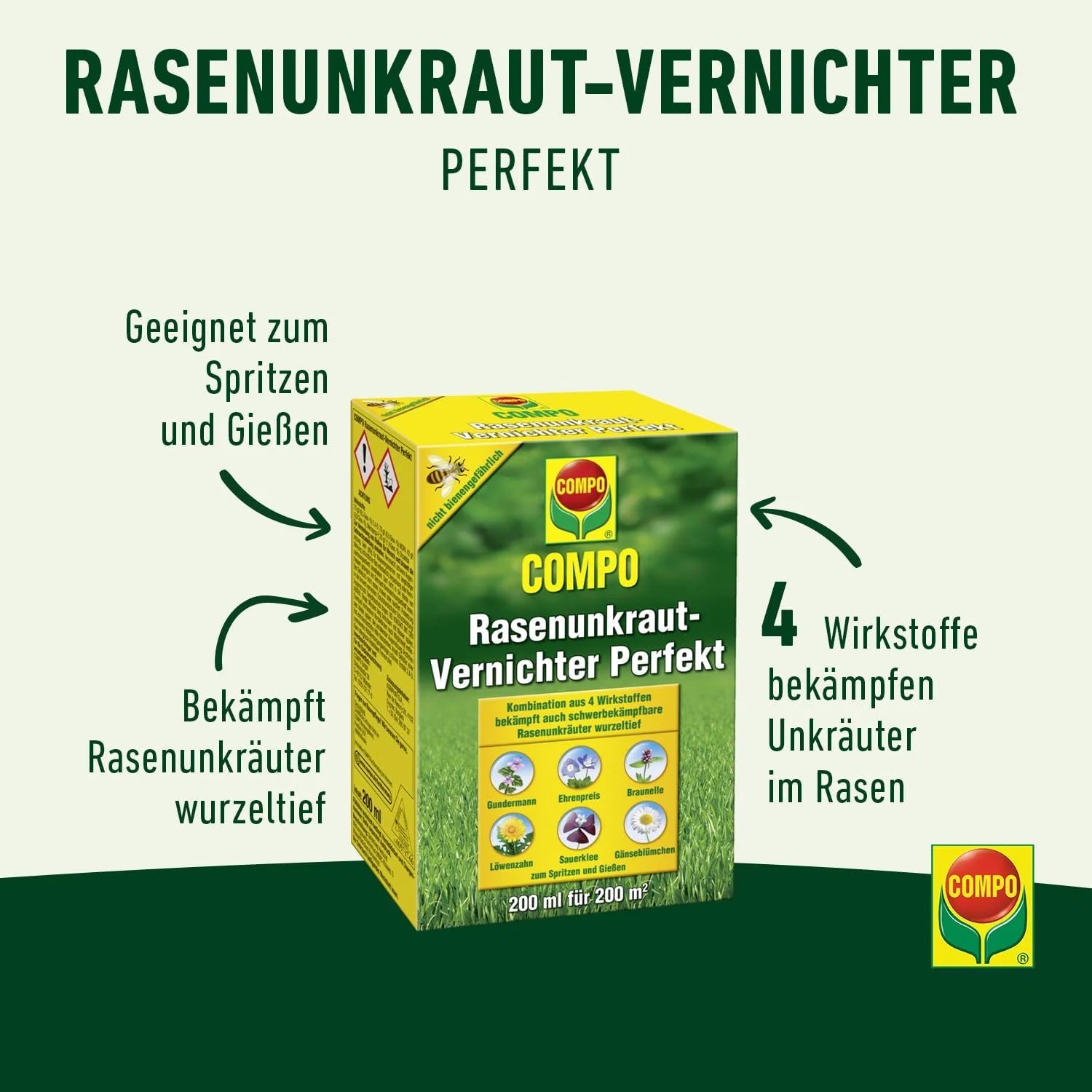 Compo Désherbant Sélectif Gazon 200ml