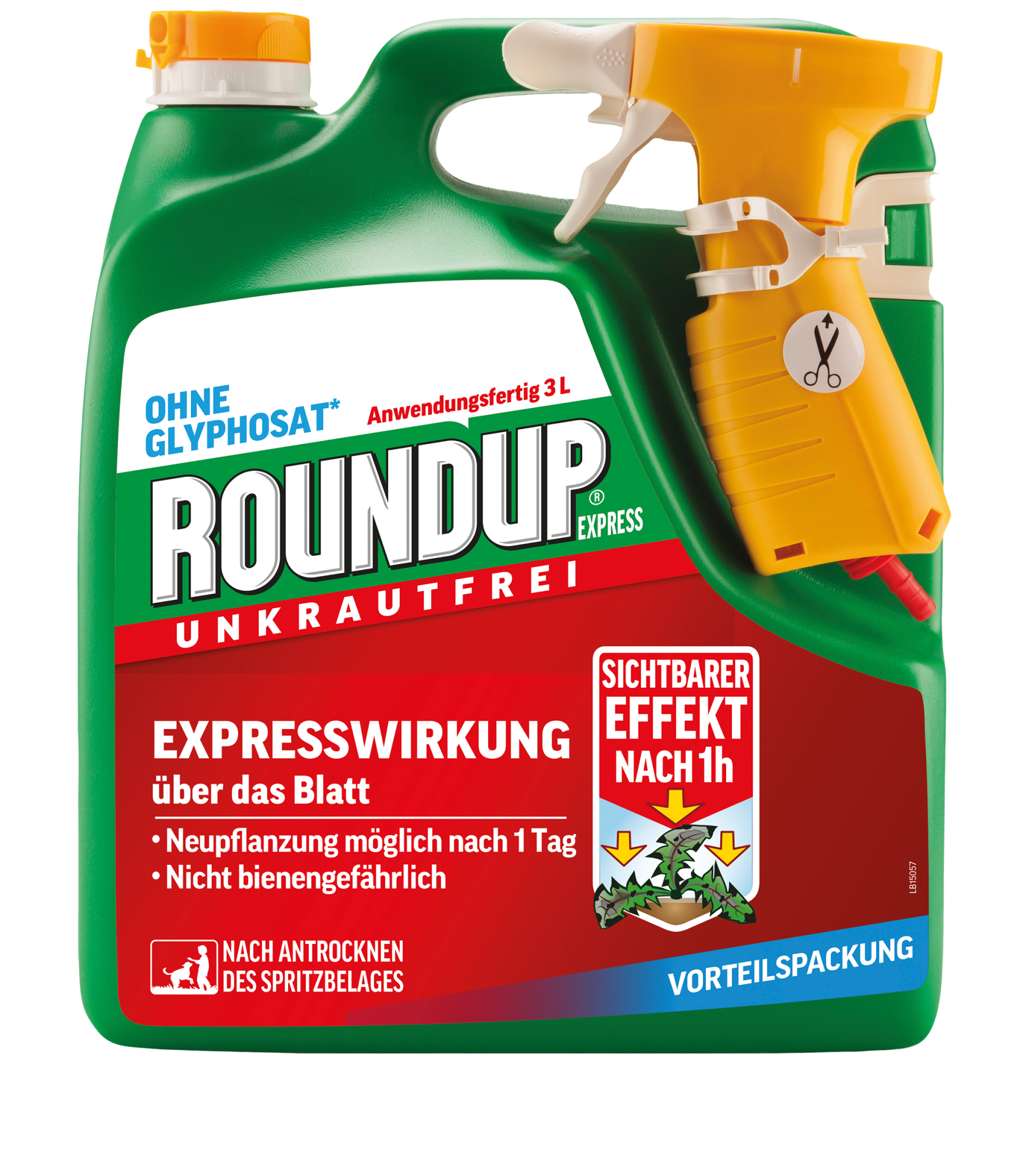 Désherbant ROUNDUP EXPRESS en flacon pulvérisateur de 3L
