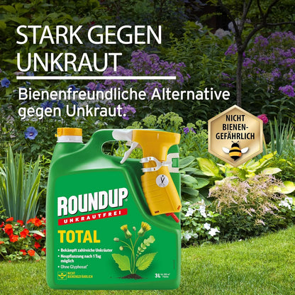 Désherbant ROUNDUP TOTAL en flacon pulvérisateur de 3L