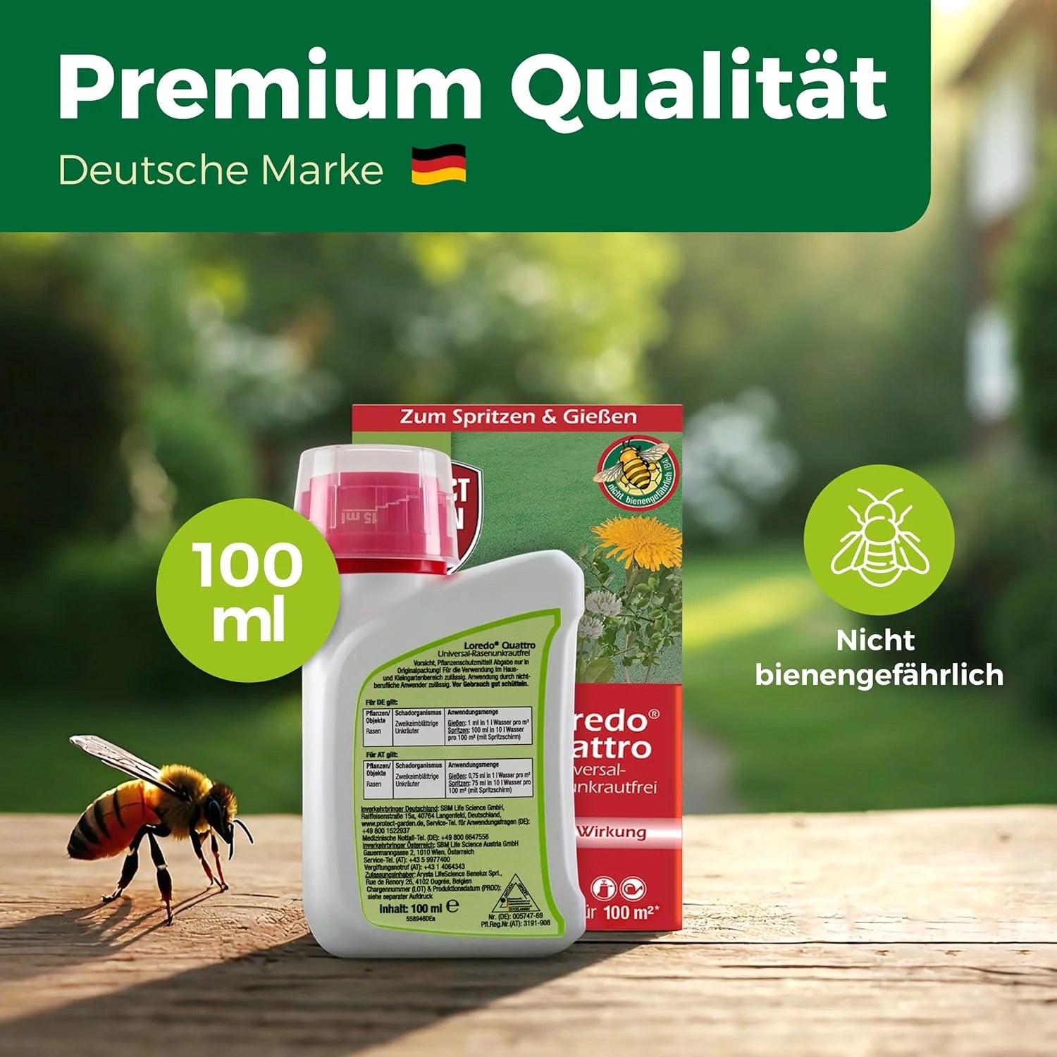 Loredo Quattro Désherbant sélectif gazon 100ml